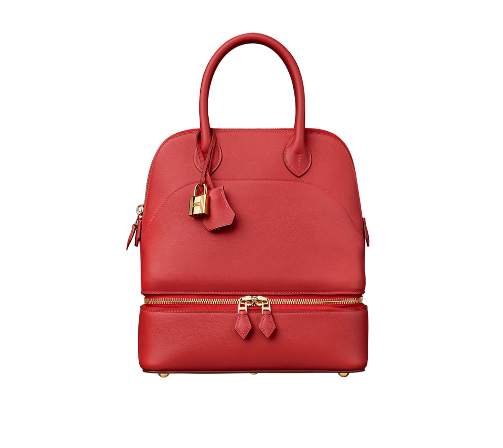  An Hermes Bolide bag in vermilion (photo c/o Hermes) 